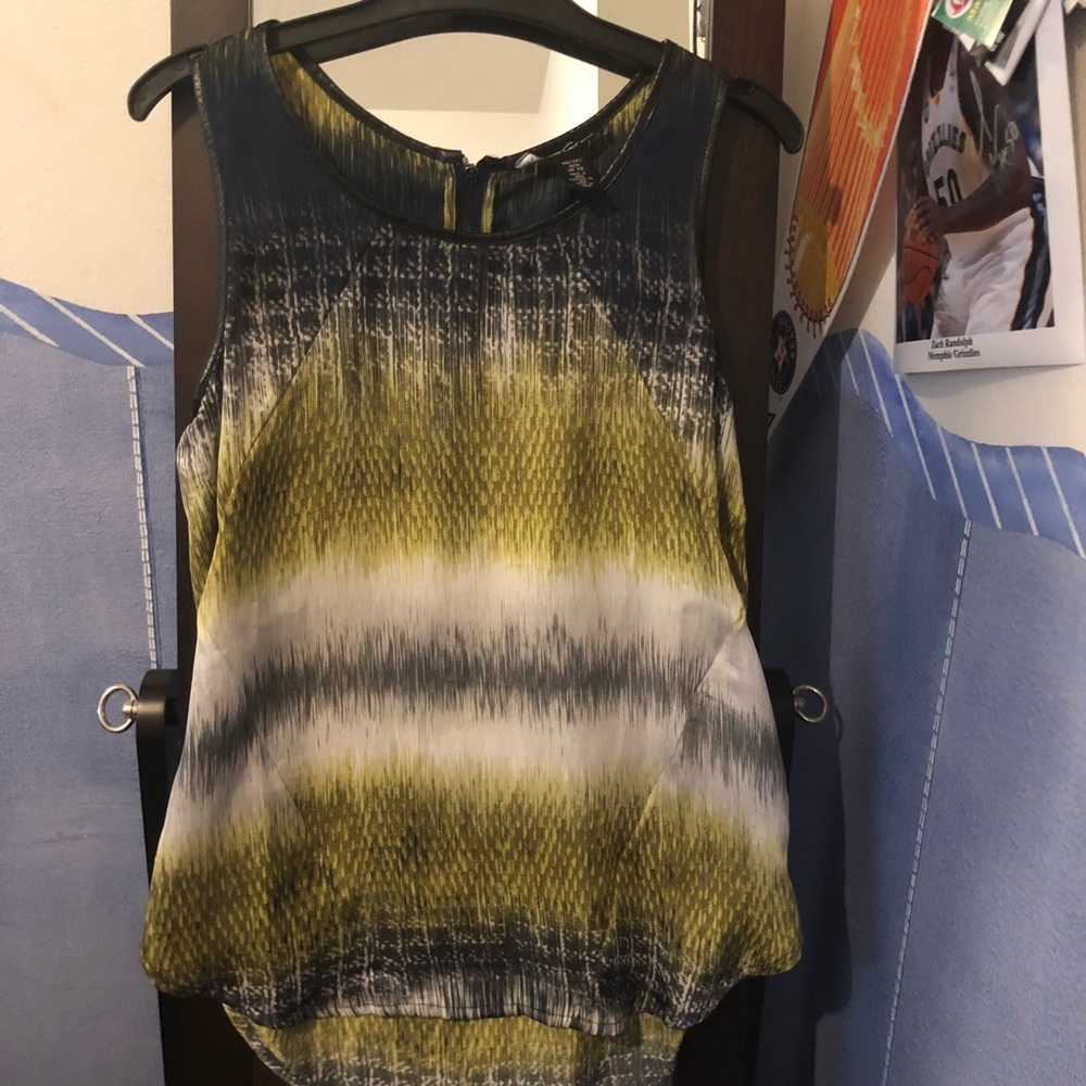 Beautiful green and navy blouse